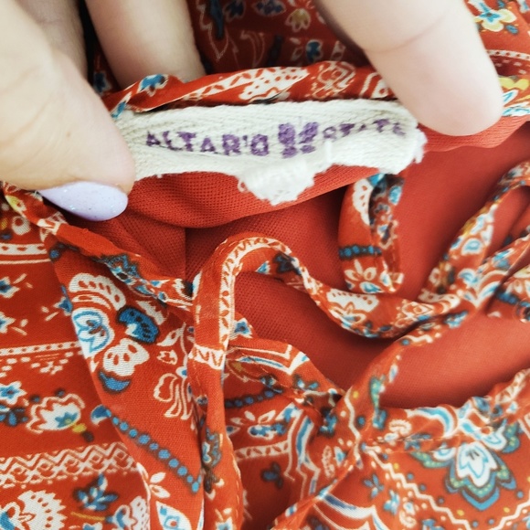 Altar'd State Ruffled Sleeve Shift Dress - Picture 3 of 3